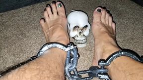 Halloween foot play