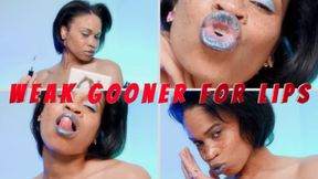 Weak Gooner For Lips- Ebony Femdom Goddess Rosie Reed Lipstick **** For Submissive Lip Gooners- 1080p HD