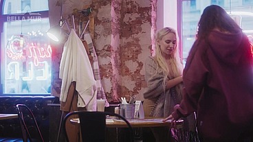 Picked up a girl in a bar &amp; tongue fucked her pierced pussy (with Sofia Simens)
