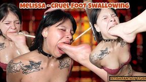 Melissa - Cruel Foot Swallowing (4K)