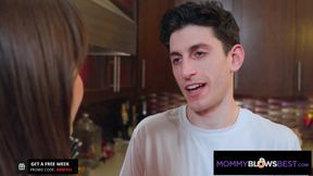 MommyBlowsBest - My New Hot Big Tittied Stepmommy Made Me Feel Better With A Hot Blowjob