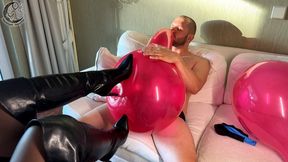 #040 A balloon and feet worship PART 1