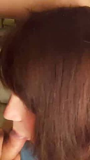 Abi sucking cock