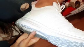 Lick my sneakers after street &mdash;  foot fetish - IkaSmokS