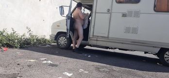 All Naked in Street