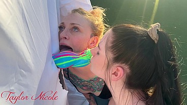 Party Public Glory Hole Deepthroat