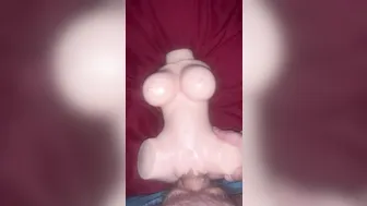 Twink Fucks Male Sex Doll with Big Cock Close Up