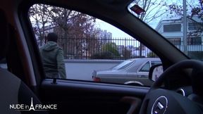 Sexy redhead slut with big breast gets her ass nailed by the taxi driver