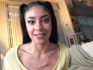 Xxlayna Marie sucks off Mr. POV in this point of view oral pleasure movie "Desperately Sexually Excited!"