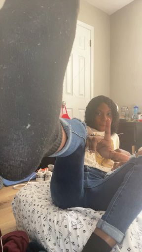 Girlies in black socks