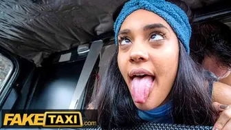 Capri Lmonde rides a thick cock in a steamy taxi encounter
