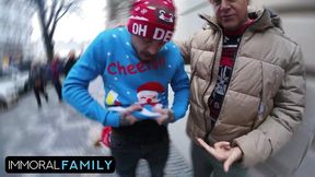 Chloe Chevalier's Rear Destroyed by Monster Cock on Christmas