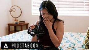 Neighborhood nympho Lulu Chu lusts neighbor's hardcore tape &mdash;  Kimmy Kimm & Seth Gamble's filthy fetish fiesta