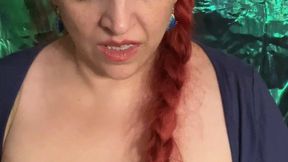 Unbraiding Long Red Hair Topless - 11 24