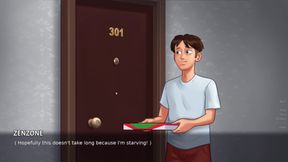 I got Fucked while pizza delivery by hot milf