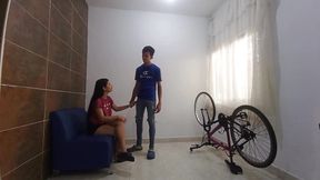 Unfaithful 18-year-old Step Sister Is Unfaithful to Her Boyfriend Because She Has a Serious Taboo of Fucking Her Broth