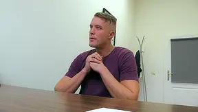 Blonde Inked Twink Bends for Rough Office Fuck Session – DirtyScout