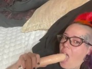 Chassidy Lynn - Sucks Dildo and Rubs Tits