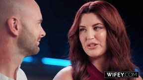 Kayla Summers and her hubby tag-teamed in front of the camera while she gets her big tits and curvy body photoshooted