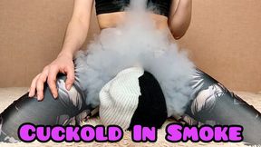 Stepmommy Humiliation Cuckold Face With Her Ass - Sniffs ass and gets smoke doses, big ass smothering mp4