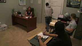 devon interviews a man and soon fucks him right in the office