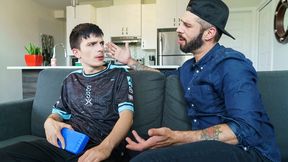 Caring Step Parent Romeo Davis Helps Step Son-in-law Felix O'Dair With His Manstick Injury - DadCreep