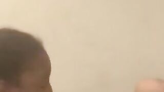 Black Sucking Off Penis Ends With a Facial (Cummed)