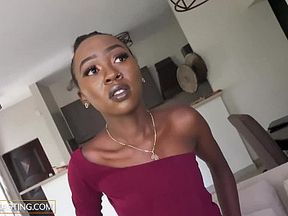 Petite Ebony Newbie Would Do Anything For A Job - AfricanCasting