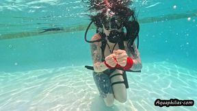 Aquaphilias- Harely Jayde- Goth Dommy Rope- SCUBA PERIL