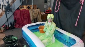 Easter bunny Jenby Doll covered in gunge, porridge, whipped cream and sprinkles by GTForbidden