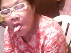 Mature Asian Elizabeth, 57, Flashes on Webcam
