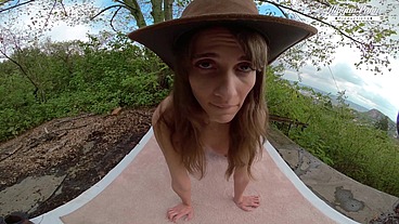 Lili Charmelle - Cowgirl Fucking In Public Outdoors - From VR