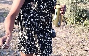 Beautiful ladyboy in mini dress walks in public wearing very hot sandals