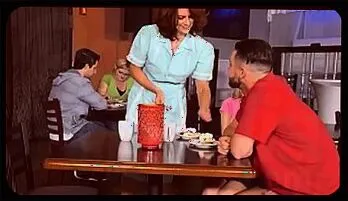 Busty MILF Waitress Andi James in Steamy Threesome 2026 update