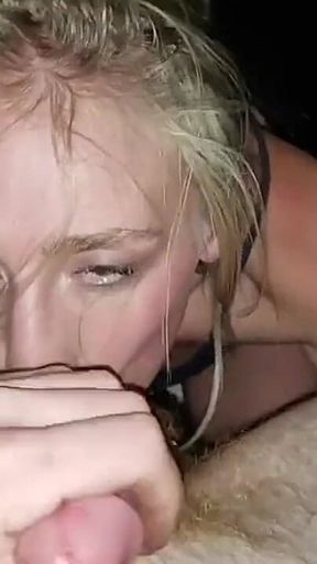 Real Step Sister Giving Head - POV Cock Worship