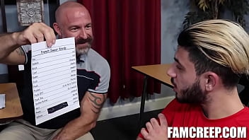 Adrian Rose French lesson With Stepdad Musclebear Montreal