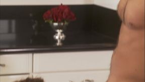 Asian Vicki Chase looks as though she had just left school and came to this guys house,...