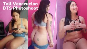 Tall Venezuelan BTS Photoshoot