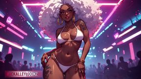 late night thick ai generated ebony ass