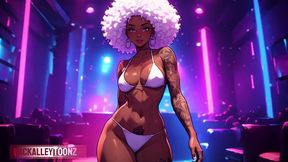late night thick ai generated ebony ass