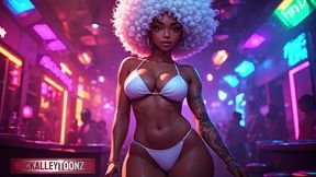 late night thick ai generated ebony ass