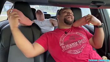 Chub Matt is so happy Devon sniffs his feet for a brief minute