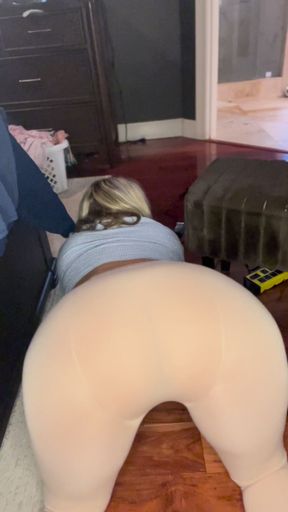 Equestrian Stepmom Finds Her Stepson Sniffing Her Riding Pants