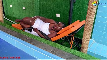 Poolside MILFs take BBC in doggystyle then missionary
