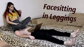Redhead Dominant Girl In Grey Spandex Leggings - Facesitting and Ass Grinding Femdom Homemade (WMV HD 720p)