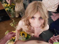 Femboy Jeremy Angel in Floral Sundress Gets Fucked by Boyfriend