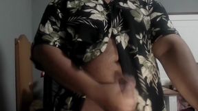 Trans Masturbation: BBW, BBC, Cumshot