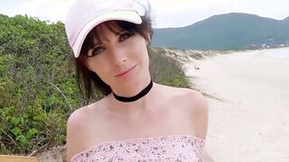 Squirting on OUTDOORS BEACH and WET ANAL Jizzed ! Step Sister & HONEY PLAY BOX part three - MrpussyLicking