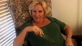 Molly Fucks Her Glass Dildo