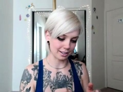 Sara X Mills Blue Leotard Workout Video